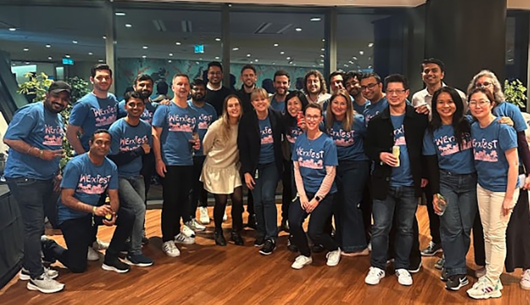 Cloudwerx team members together at an event in the ANZ region.
